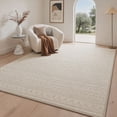 thumbnail image 2 of GENIMO 5'x7' Area Rug for Living Room, Washable Non Slip Soft Boho Rug for Bedroom Dining Room Home Office, Cream Beige, 2 of 5