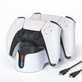 thumbnail image 1 of PS5 Controller Estación de Carga, Estación de Carga PS5 con Indicador LED, Soporte de Carga Dual para Controles Playstation 5, PS5, Reemplazo de Estación de Carga DualSense, 1 of 7