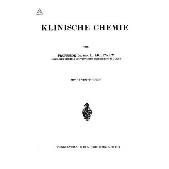 Klinische Chemie, (Paperback)
