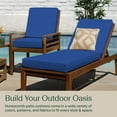 thumbnail image 4 of Textured Solid Sapphire Blue Chaise Lounge Cushion, 4 of 8