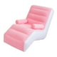 thumbnail image 2 of Sofá plegable perezoso, sofá inflable en forma de S, asiento suave duradero, tumbona para juegos, cama, interior, exterior, jardín, para el Rosa Macarena Sofá inflable, 2 of 8
