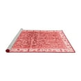 thumbnail image 2 of Ahgly Company Machine Washable Indoor Round Oriental Red Traditional Area Rugs, 3' Round, 2 of 4