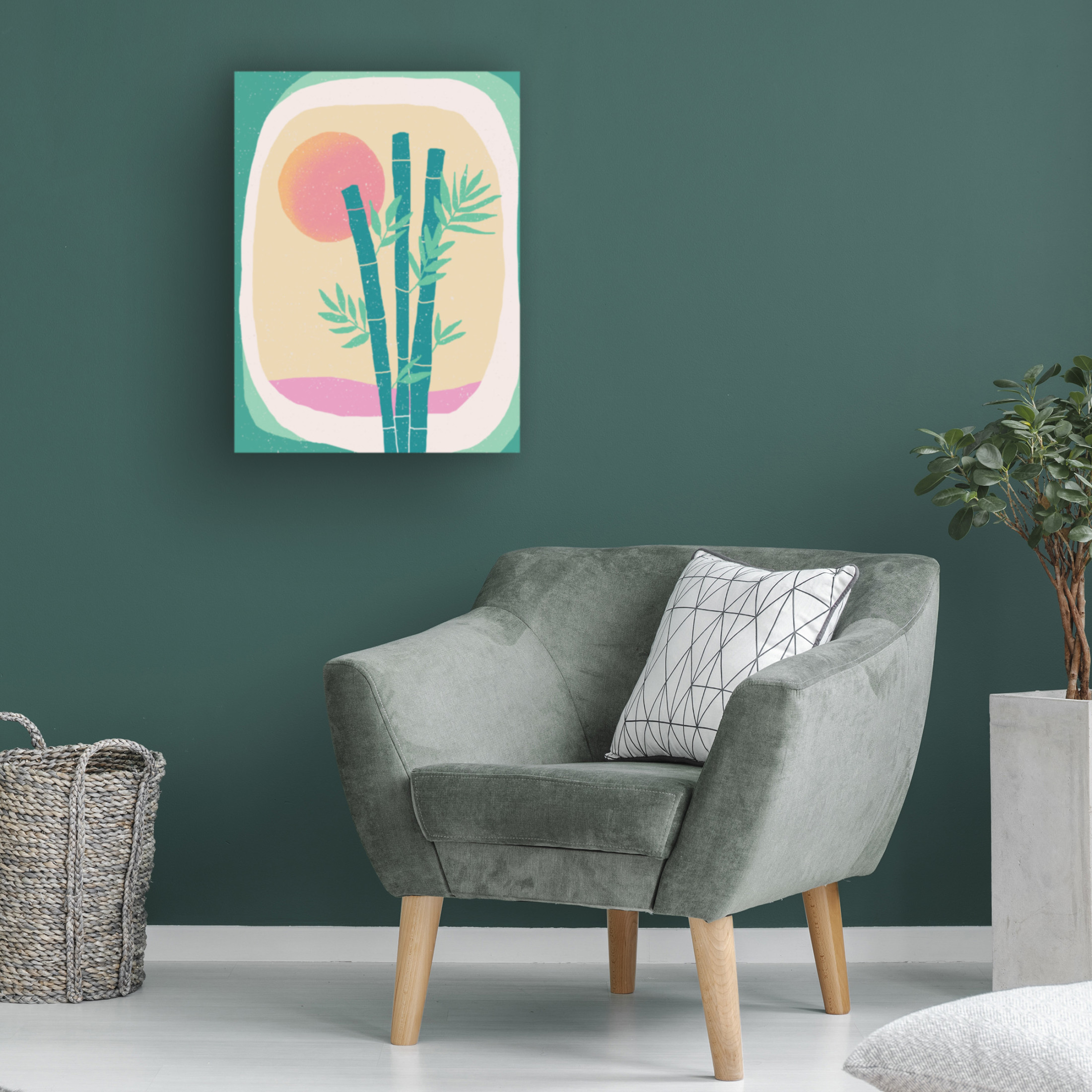 Trademark Fine Art Aylin Demir  Bamboo in the Desert Canvas Wall Art