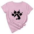 thumbnail image 1 of Camiseta de manga corta con estampado de animales y cuello redondo suelto a la moda de verano para mujer Pompotops hfajkhk135042, 1 of 7