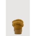 thumbnail image 3 of Women's Faux Fur Embroidered Graphic Slip On Platform Booties, 3 of 3