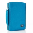 thumbnail image 4 of Teal Poly-Canvas Value Bible Cover with Fish Badge, 4 of 6