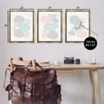 thumbnail image 4 of Stupell Industries Pastel Stones on White Abstract Painting Gold Floater Framed Canvas Art Print Wall Art, 21 x 31, Set of 3, 4 of 10