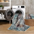 thumbnail image 6 of GLN Rugs Agean - Indoor, Machine Washable Area Rug - 9'5"x12' Turkish Blue Home Carpet, 6 of 8