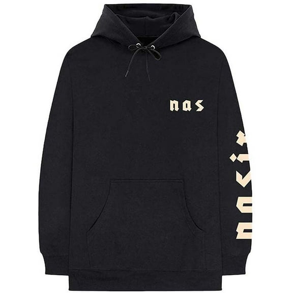 Nas Unisex Pullover Hoodie Sweatshirt Symbols (Back Print) (Small)