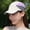 Beige, variant on Women Geometric Color Block Sports Visors with Wide Brim and Moisture Wicking Fabric, 5 Panel Hat for Women Men Running Trucker Hats Cooling Umpire Hat Breathable Outdoor Hat