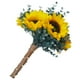 thumbnail image 2 of GOOHOCHY Ramo de novia de girasoles, ramo de novia de flores artificiales, elegante ramo de girasoles para boda., 2 of 8