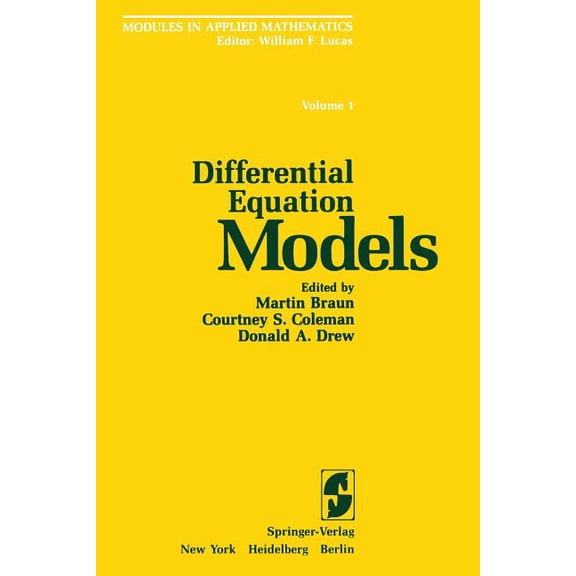 Modules in Applied Mathematics Differential Equation Models, (Paperback)