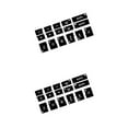 thumbnail image 1 of Thinsony Autocollant Amovible pour Climatisation de Voiture Bouton AC Résistant à l'Usure Autocollants de Réparation Forte Viscosité Décalcomanies Étanches comme Montré 2Ensemble, 1 of 6