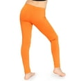thumbnail image 3 of Stretch Is Comfort Stretchy Girl's Cotton Leggings Orange 16, 3 of 6
