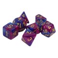 thumbnail image 3 of Juego de dados poliédricos de 7 Uds., juego de mesa divertido portátil impermeable, dados para juegos de mesa, suministros escolares, morado y azul YUNYI BRAND Deportes, 3 of 8
