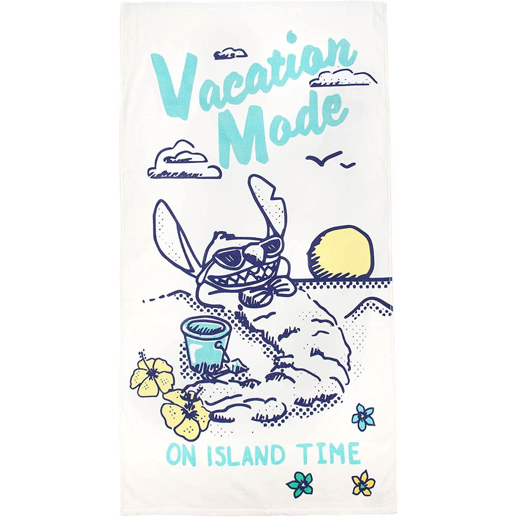 Lilo & Stitch Island Time Kids Large Bath/Pool/Beach Towel, 100% Cotton