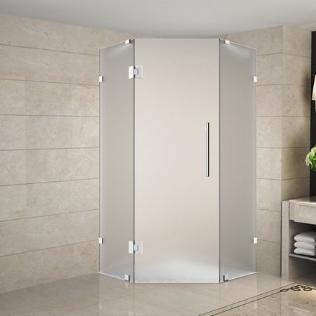 Aston Neoscape 40 X 72 Hinged Frameless Shower Door Walmart Com