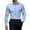 Light Blue, variant on ZVNAΖH Men's Slim Fit Business Shirt, Long Sleeve Feather Print Button Down Formal Top for Office & Wedding, XS-2XL
