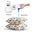 thumbnail image 6 of Waterproof Outdoor Throw Pillows with Inserts 12"x20" Set of 2, Vegetables Soft Decorative Pillowcases for Couch Bedroom, Watercolor Farmhouse Fruits Pillow Covers for Sofa Living Room, 6 of 8