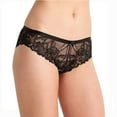thumbnail image 2 of Ambrielle Tulip Lace Cheeky Panty - Black- Ladies Small, 2 of 3