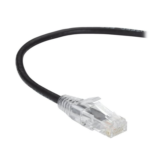 Black Box Slim-Net Cat.6 Patch Network Cable 15 ft Black