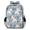 Blue, variant on Christmas Multi-Functional Backpack, 16" Waterproof Travel Casual Daypack with Reflective Strip, Candy Cane Print Work Laptop Backpack for Men Women