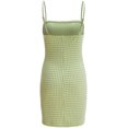 thumbnail image 2 of Women's Spaghetti Strap Geo Print Stripe Mini Cami Bodycon Dress, 2 of 7