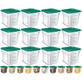 thumbnail image 1 of Yungyan 12 Pcs 4 Qt Commercial Food Storage Containers with Lids Restaurant Square Airtight Food Storage Containers Clear Cereal Containers for Kitch, 1 of 7