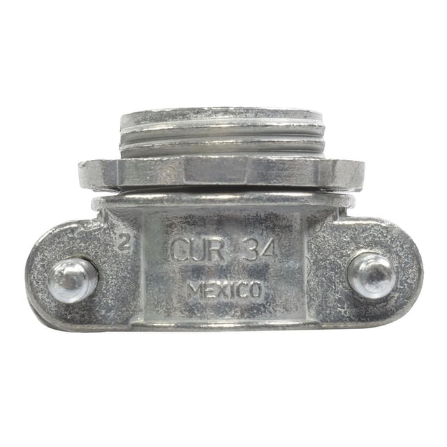 Conector Uso Rudo Anclo 3/4" Plata