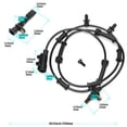 thumbnail image 1 of ABS Wheel Speed Sensor Font Left Rear/Right Rear for Jeep for Wrangler 3.6 2010 - 2017 4 pcs-, 1 of 3