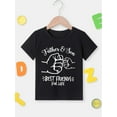 thumbnail image 2 of Camiseta creativa con estampado de padre e hijo, manga corta, cómoda y vibrante, para niño, ropa de verano., 2 of 6