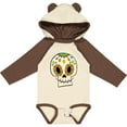 thumbnail image 3 of Inktastic Smiling Sugar Skull for Day of the Dead Boys or Girls Long Sleeve Baby Bodysuit, 3 of 5
