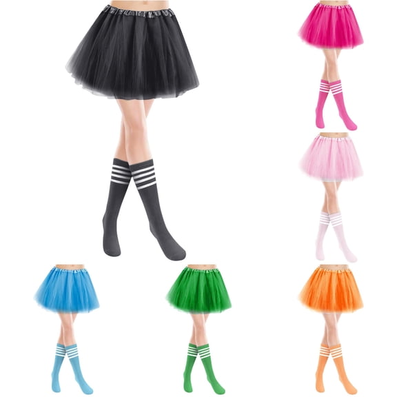 Wxolcjlv Women's Tulle Mini Skirt Multi‑Layer Ruffle Party Daily Skirts