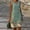 Green, variant on IDALL Summer Dresses,Sundresses for Women Fashion Women Linen Casual Plus Size V-Neck Floral Print Sleeveless Vest Dress Beach Dress,Petite Dresses,Hawaiian Dresses Blue Dress L