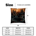thumbnail image 5 of Halloween Castle Inserts - Set of 2 Bed Pillow Inserts with Unique Patterns - Available in Sizes 16x16, 18x18, 20x20 Inches for Throw Pillow Covers - Great for Any Occasion!, 5 of 6