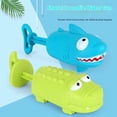 thumbnail image 3 of Baby bath water toy - 2 pack Fun Summer Bath Toys for Kids, Outdoor Water Play for Toddlers 18+ months (Shark water gun+ crocodile water gun), 3 of 5