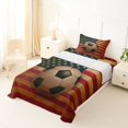 thumbnail image 5 of Manfei Vintage Soccer Twin Sheets,American Flag Bedding,3-Piece,1 Fitted Sheet and 1 Pillowcase, 5 of 6