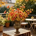 thumbnail image 5 of Dongrere Fall Artificial Flower Bush, Faux Autumn Floral Stems for Thanksgiving Farmhouse Indoor Home Decor, 19.7 Inch, A, 5 of 6