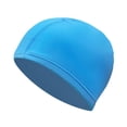 thumbnail image 4 of Gorro de Baño de Tela Transpirable, Adecuado para Cabello Largo Y Corto, Ligero, Portátil, Cómodo, Gorro de Baño para Mujeres Y Hombres para Vacacione Lago Azul, 4 of 8