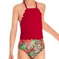 thumbnail image 2 of Jacenvly Two Piece Swimsuit Toddler Skin-Friendly Parent-Child Swimsuit with Hip-Covering Design Foreign Trade Bikini Mother-Daughter Swimsuit 2Y-10Y 4Y Red, 2 of 3
