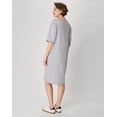 thumbnail image 2 of Hanes Essentials Women's T-Shirt Dress, Cotton Light Steel, 2 of 8