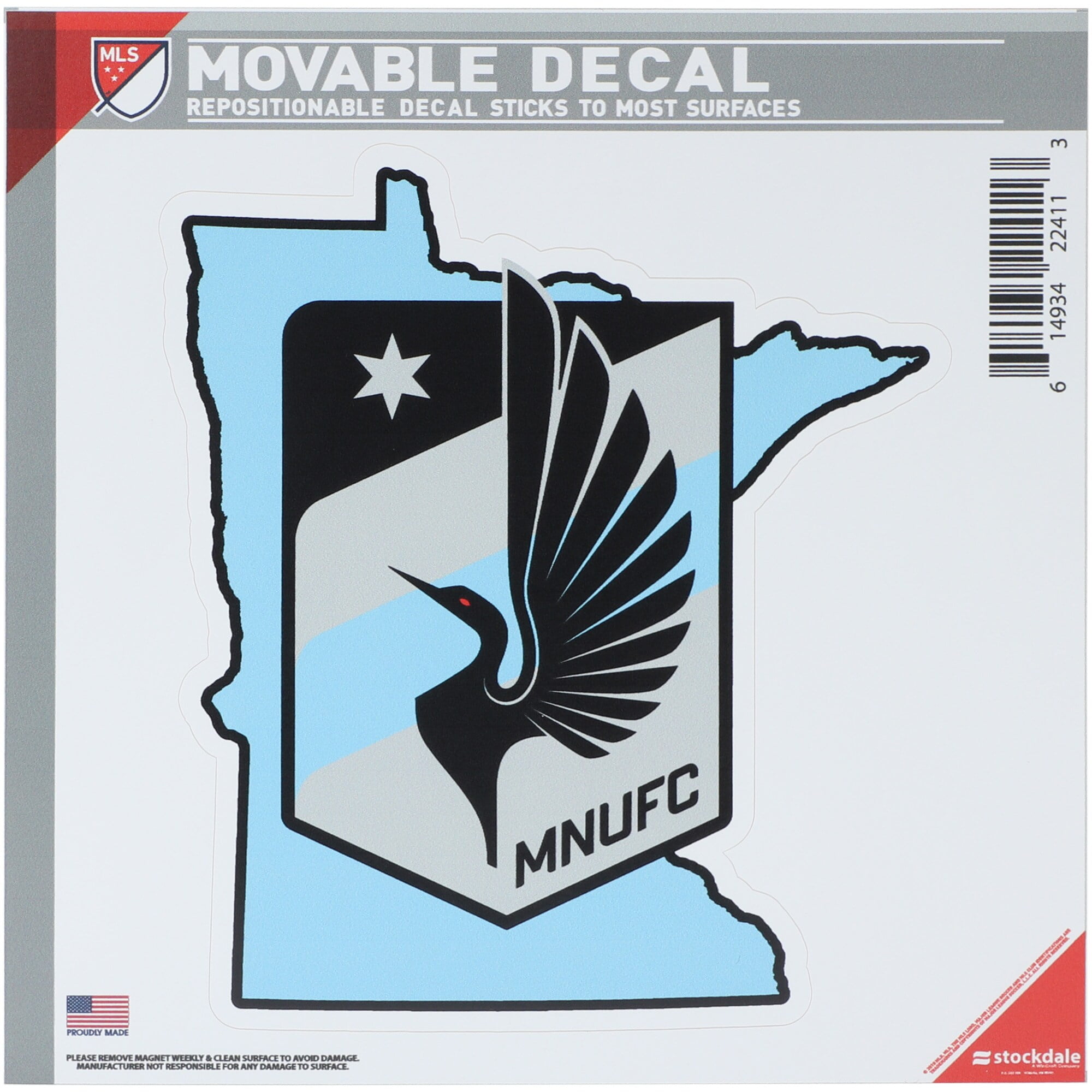 Atlanta United FC MLS Team Logo DieCut decal Sticker Car Window Wall Cornhole 8" 