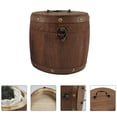 thumbnail image 6 of Raindrops 2 Sets Tea Holder Wooden Tea Carrier Vintage Tea Case Tea Leaf Box (Light Brown), 6 of 8