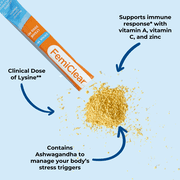 FemiClear HerpPro Immunity and Stress Support with L-Lysine Dietary Supplement Drink Mix 20ct