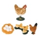 thumbnail image 5 of 1 set/4pcs simulación de gallina figuras de ciclo de vida, 5 of 6