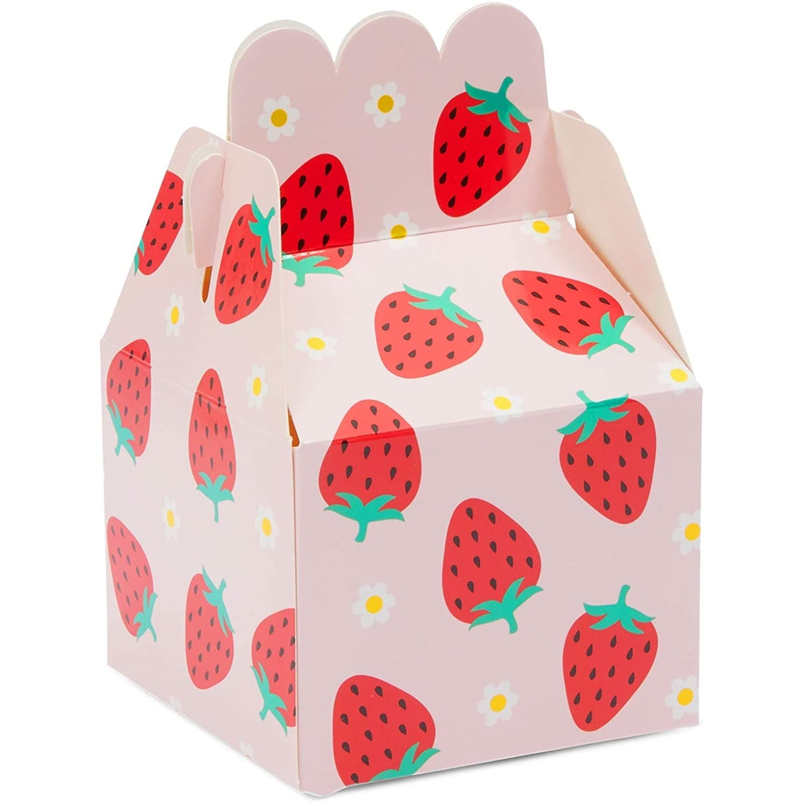 Sparkle Bash Strawberry Treat Birthday Multi Color Paper Gift Boxes 36 Count 3 5 Walmart Com