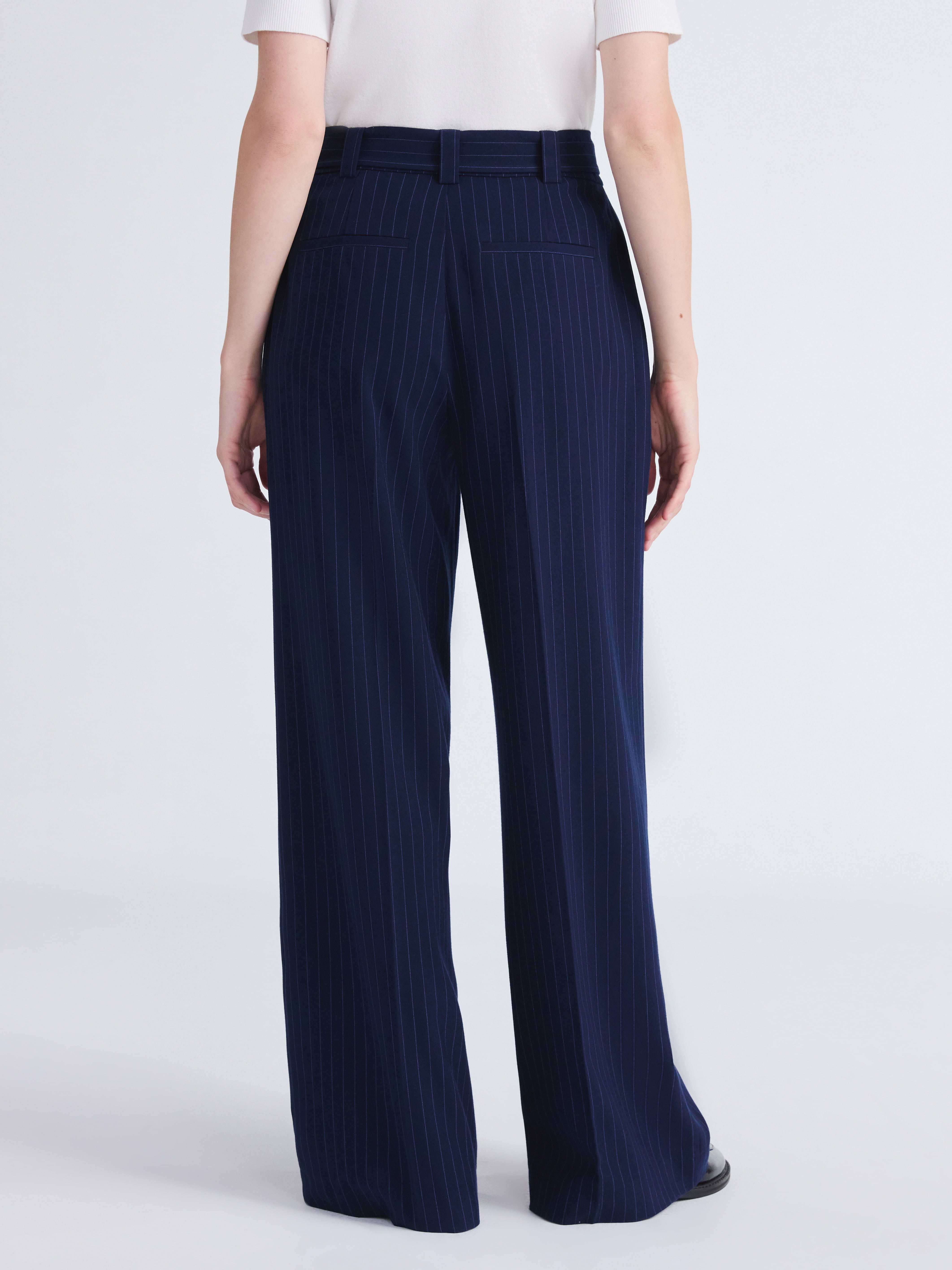 Free Assembly Women's and Women's Plus High Rise Wide Leg Belted Trousers, 32" Inseam, Sizes 0-26