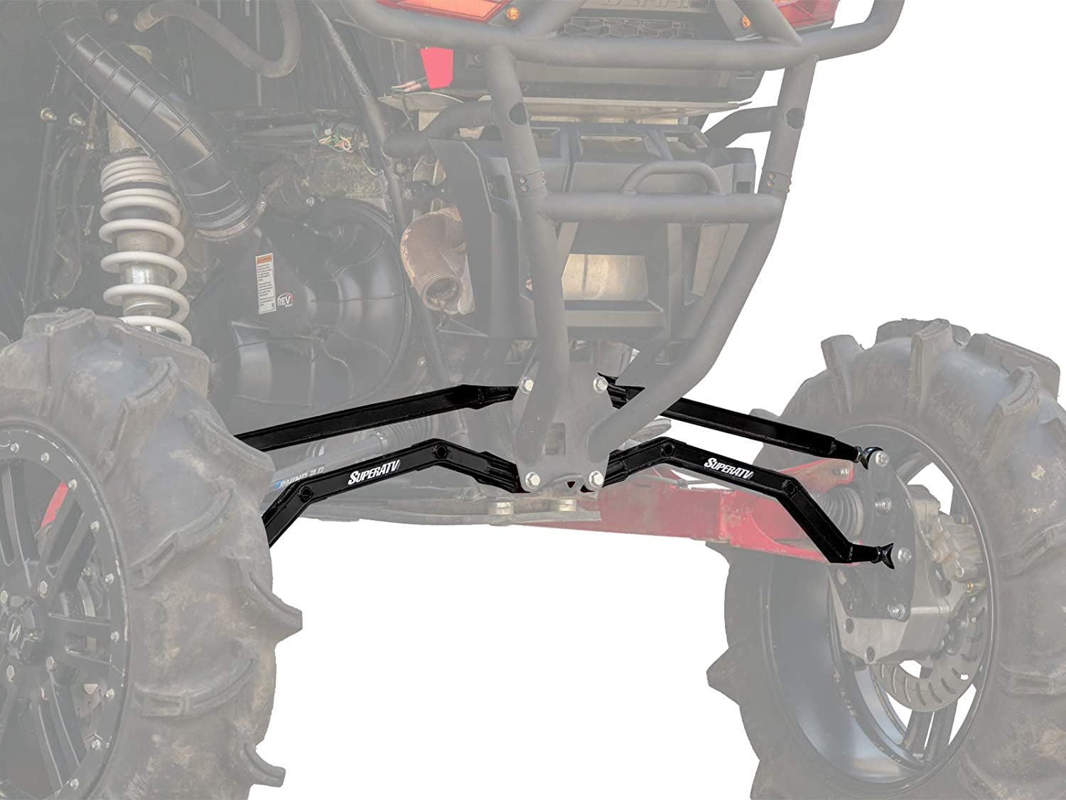SuperATV HeavyDuty High Clearance Boxed Rear Radius Arms/Rods for 2014