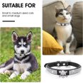 thumbnail image 4 of S-CP376-4 Negro - Collar ajustable de 2 piezas de piel sintética con diamantes de imitación para perros y gatos pequeños, 4 of 5