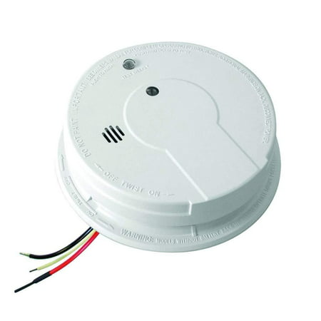 i12040 120V AC Wire-In Smoke Alarm with Battery Backup and...